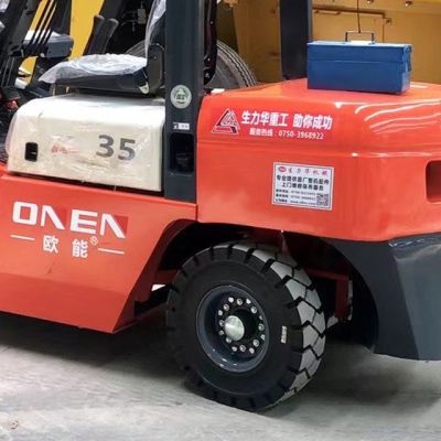 3000-5000kg 3 Stages Mast Onen Jiangmen Attachment Forklift Truck Cpcd