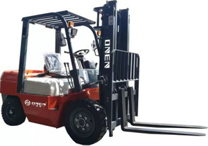 China Factory 3500kg Four Wheel Countbalance Balance الثقيلة مستودع الديزل رافعة شوكية (CPCD)